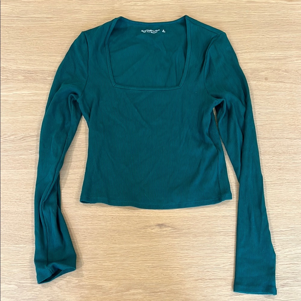 Abercrombie & Fitch square neck long sleeve